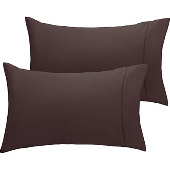 LuxClub Collection 2 pc Wrinkle-Free Cooling Pillowcase Set