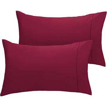 LuxClub Collection 2 pc Wrinkle-Free Cooling Pillowcase Set