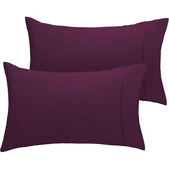 LuxClub Collection 2 pc Wrinkle-Free Cooling Pillowcase Set