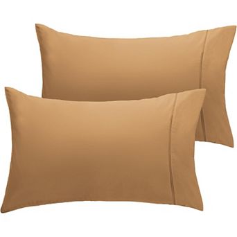 LuxClub Collection 2 pc Wrinkle-Free Cooling Pillowcase Set