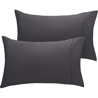 LuxClub Collection 2 pc Wrinkle-Free Cooling Pillowcase Set