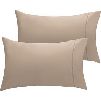 LuxClub Collection 2 pc Wrinkle-Free Cooling Pillowcase Set