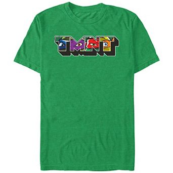 Big & Tall Graphic Teenage Mutant Ninja Turtles Eyes Filled Logo Graphic Tee