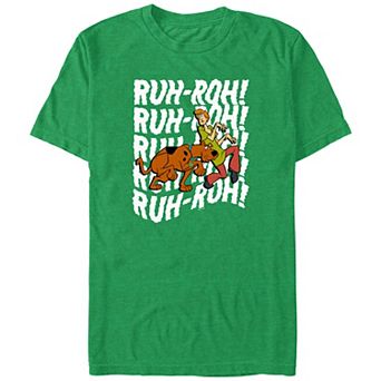 Big & Tall Scooby-Doo And Shaggy Ruh-Roh! Text Graphic Tee