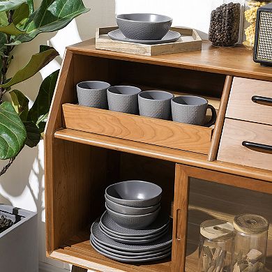 Stone Lain Abigail Stoneware 32-Piece Dinnerware Set