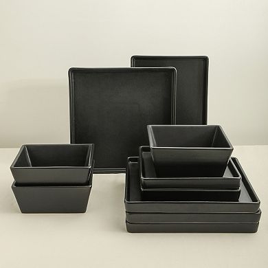 Stone Lain Grace Stoneware 24-Piece Dinnerware Set