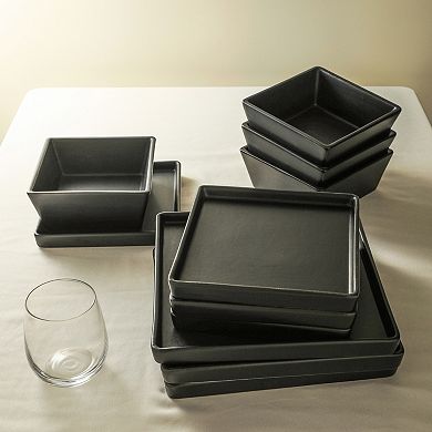 Stone Lain Grace Stoneware 24-Piece Dinnerware Set