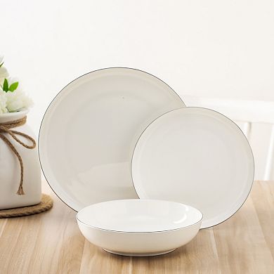 Stone Lain Gabrielle Bone China 12-Piece Dinnerware Set