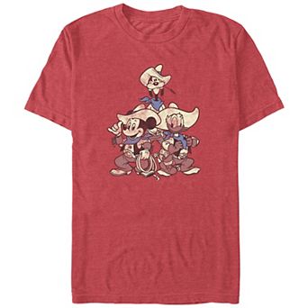 Disney's Mickey Mouse And Friends Vintage Cowboys Big & Tall Graphic Tee