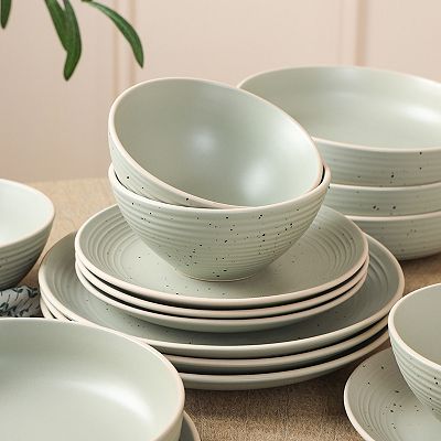 Stone Lain Lauren Stoneware 32-Piece Dinnerware Set