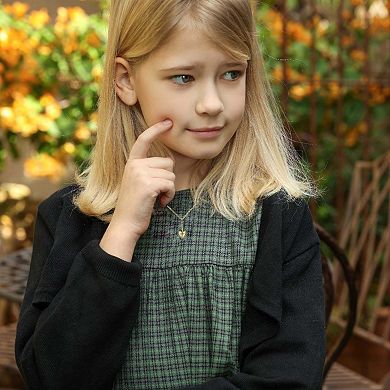 14k Gold Plated with Heart Charm Y Necklace