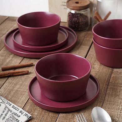 Stone Lain Chelsea Stoneware 24-Piece Dinnerware Set