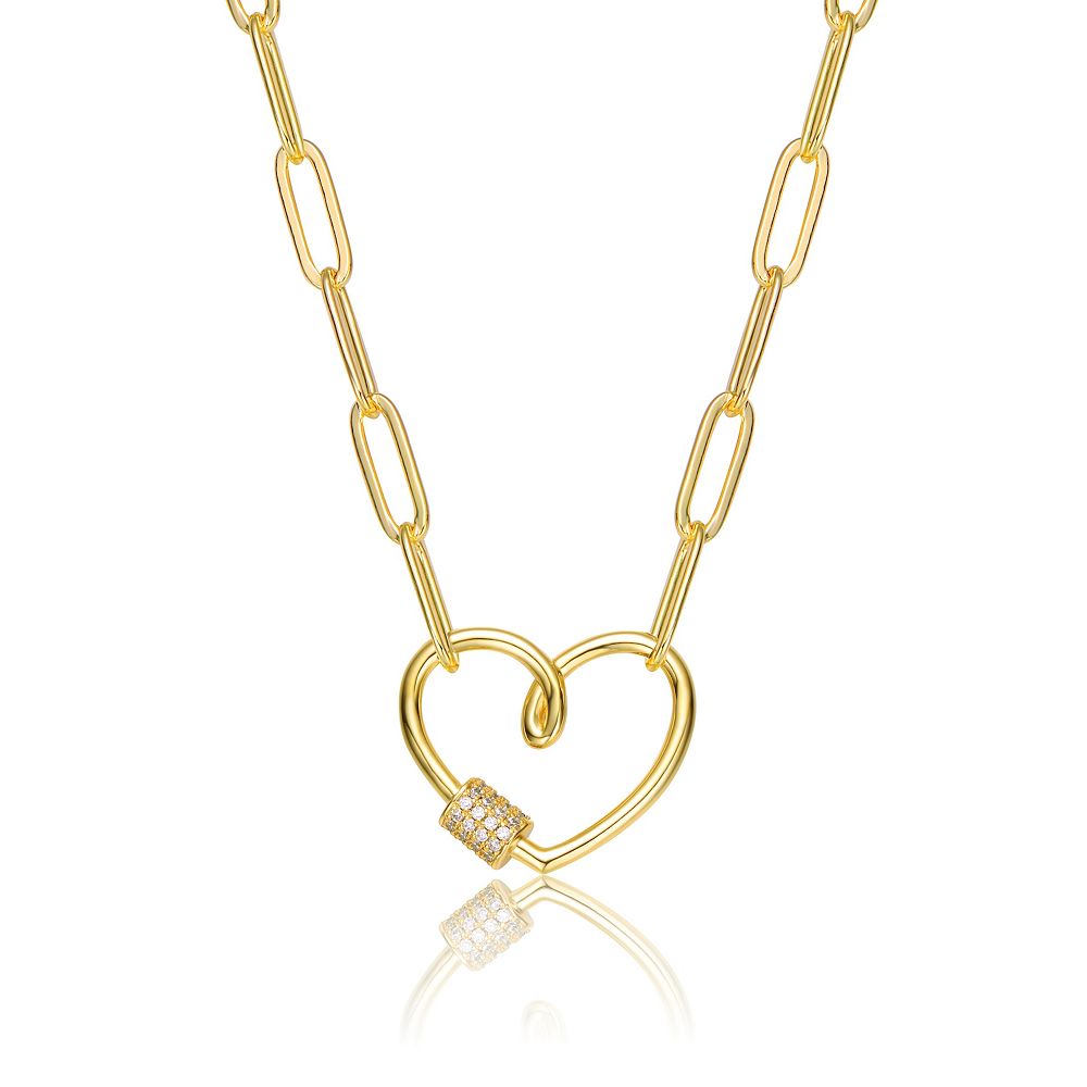 5 Charm Heart Gold Necklace main image 0
