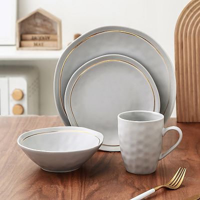 Stone Lain Clara Porcelain 32-Piece Dinnerware Set