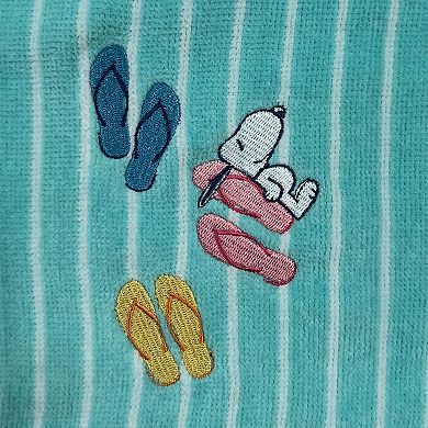 Peanuts Snoopy Flip Flop Mint Hand Towel