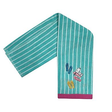 Peanuts Snoopy Flip Flop Mint Hand Towel
