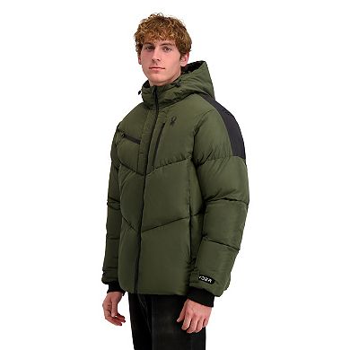 Men's Spyder Hooded Heavy Puffer Jacket