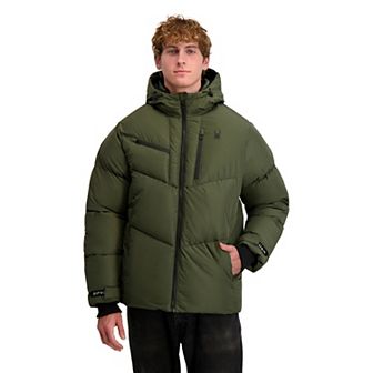 Men's Spyder Hooded Heavy Puffer Jacket