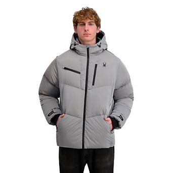 Men's Spyder Hooded Heavy Puffer Jacket
