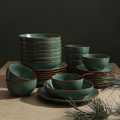 Stone Lain Brasa Stoneware 32-Piece Dinnerware Set
