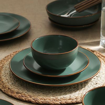 Stone Lain Brasa Stoneware 32-Piece Dinnerware Set