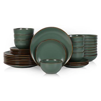 Stone Lain Brasa Stoneware 32-Piece Dinnerware Set