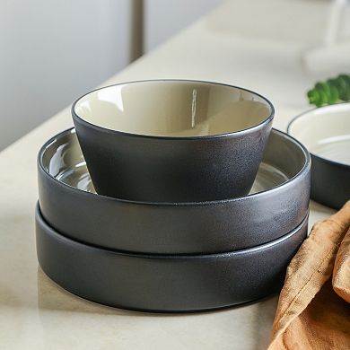 Stone Lain Elica Stoneware 12-Piece Dinnerware Set