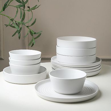 Stone Lain Elica Stoneware 12-Piece Dinnerware Set