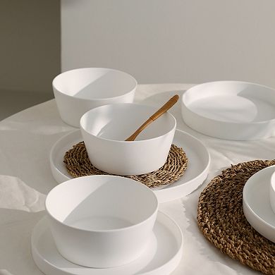 Stone Lain Fosca Bone China 16-Piece Dinnerware Set