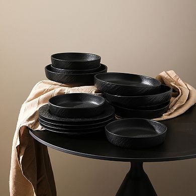 Stone Lain Senso New Bone China 12-Piece Dinnerware Set