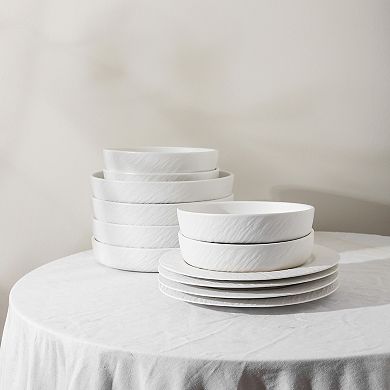 Stone Lain Senso New Bone China 24-Piece Dinnerware Set