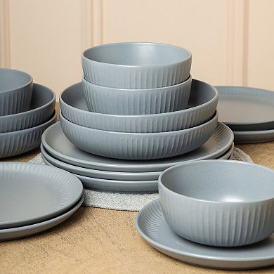 Stone Lain Logan Stoneware 16-Piece Dinnerware Set