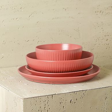 Stone Lain Logan Stoneware 16-Piece Dinnerware Set