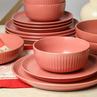 Stone Lain Logan Stoneware 16-Piece Dinnerware Set