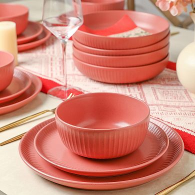 Stone Lain Logan Stoneware 16-Piece Dinnerware Set