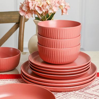 Stone Lain Logan Stoneware 16-Piece Dinnerware Set