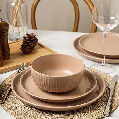 Stone Lain Logan Stoneware 16-Piece Dinnerware Set