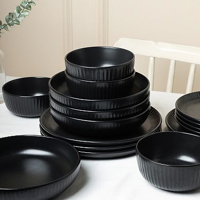 Stone Lain Logan Stoneware 16-Piece Dinnerware Set