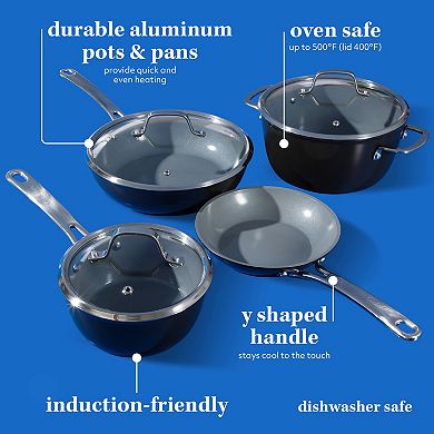Sur La Table Kitchen Essentials 10-pc. Titanium Ceramic Nonstick Aluminum Cookware Set