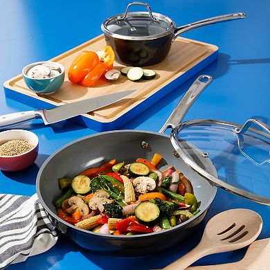 Sur La Table Kitchen Essentials 10-pc. Titanium Ceramic Nonstick Aluminum Cookware Set