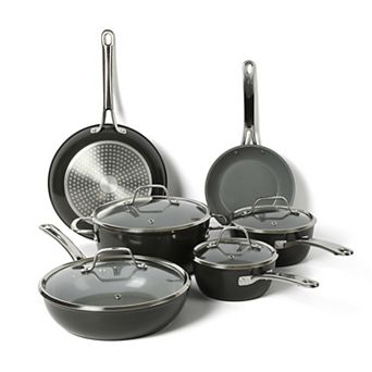 Sur La Table Kitchen Essentials 10 pc Titanium Ceramic Nonstick Aluminum Cookware Set