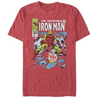 Big & Tall Marvel Iron Man Big Premiere Issue Cover Graphic Tee