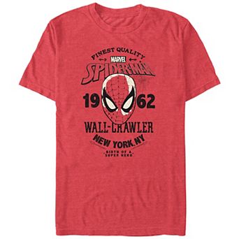 Big & Tall Marvel Spider-Man Wall-Crawler NYC Graphic Tee