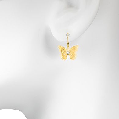LC Lauren Conrad Filigree Butterfly Drop Earrings