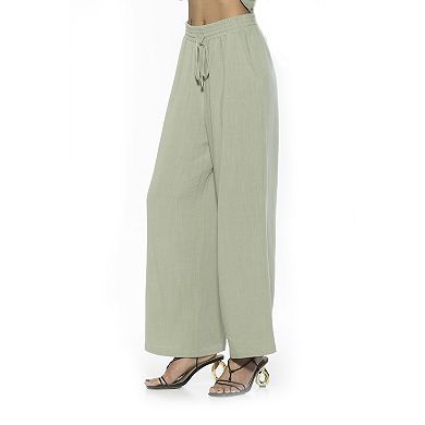 Women's ALEXIA ADMOR Xila Drawstring Relaxed Linen Pants