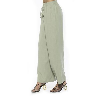 Women's ALEXIA ADMOR Xila Drawstring Relaxed Linen Pants