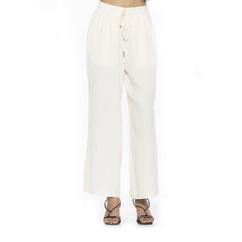 Women's ALEXIA ADMOR Xila Drawstring Relaxed Linen Pants