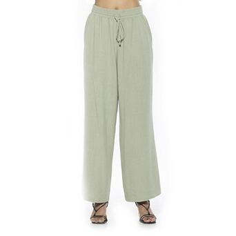 Women's ALEXIA ADMOR Xila Drawstring Relaxed Linen Pants