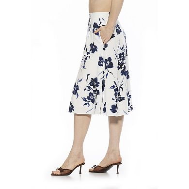Women's ALEXIA ADMOR Mabel Midi Flared Skirt