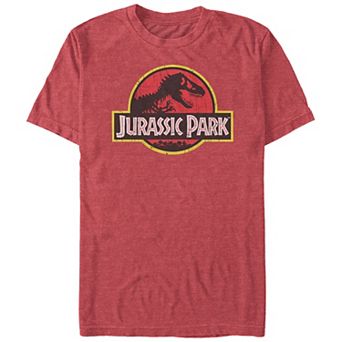 Big & Tall Jurassic Park Distressed Style Logo Graphic Tee